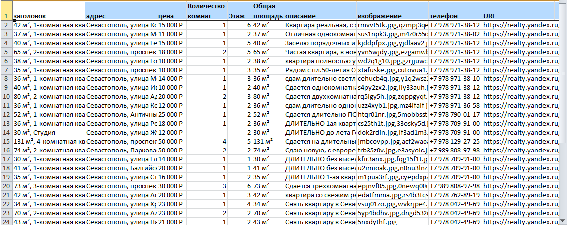 Экспорт и сохранение результатов