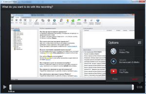 Screncast-o-matic: загрузка записанного видео на Youtube