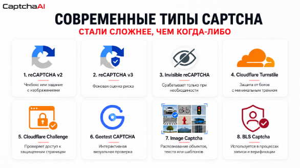 CaptchaAI виды